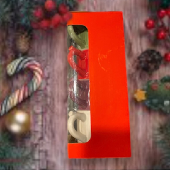 Stoneware Mug Set, 7oz, New in Box, “Forest Trees” Pattern, Set of 4 - Picture 2 of 9